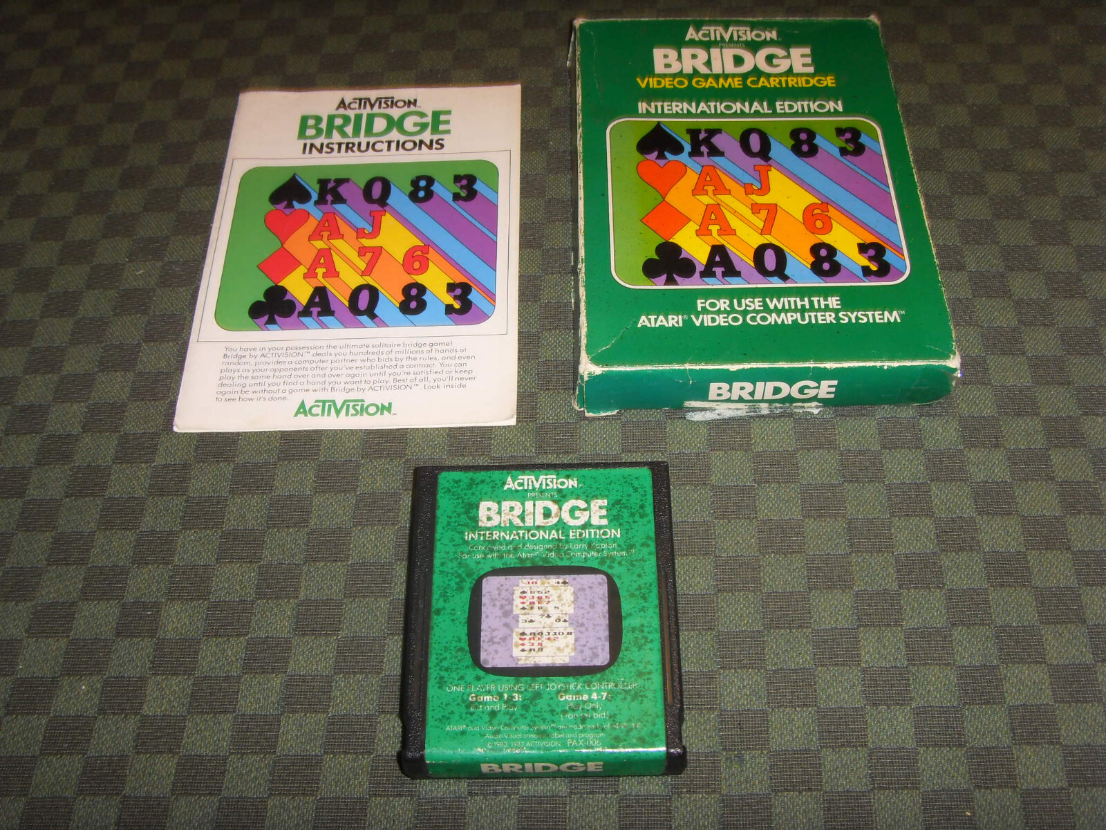 Atari 2600 - BRIDGE Activision PAL complet boite et notice