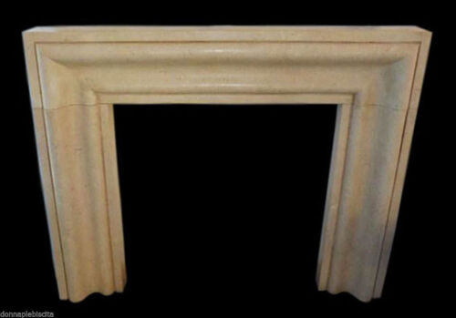 Cheminée Marbre Jaune Silvia Or Stone Marble Cheminée Handmade Classic Design - Picture 1 of 1