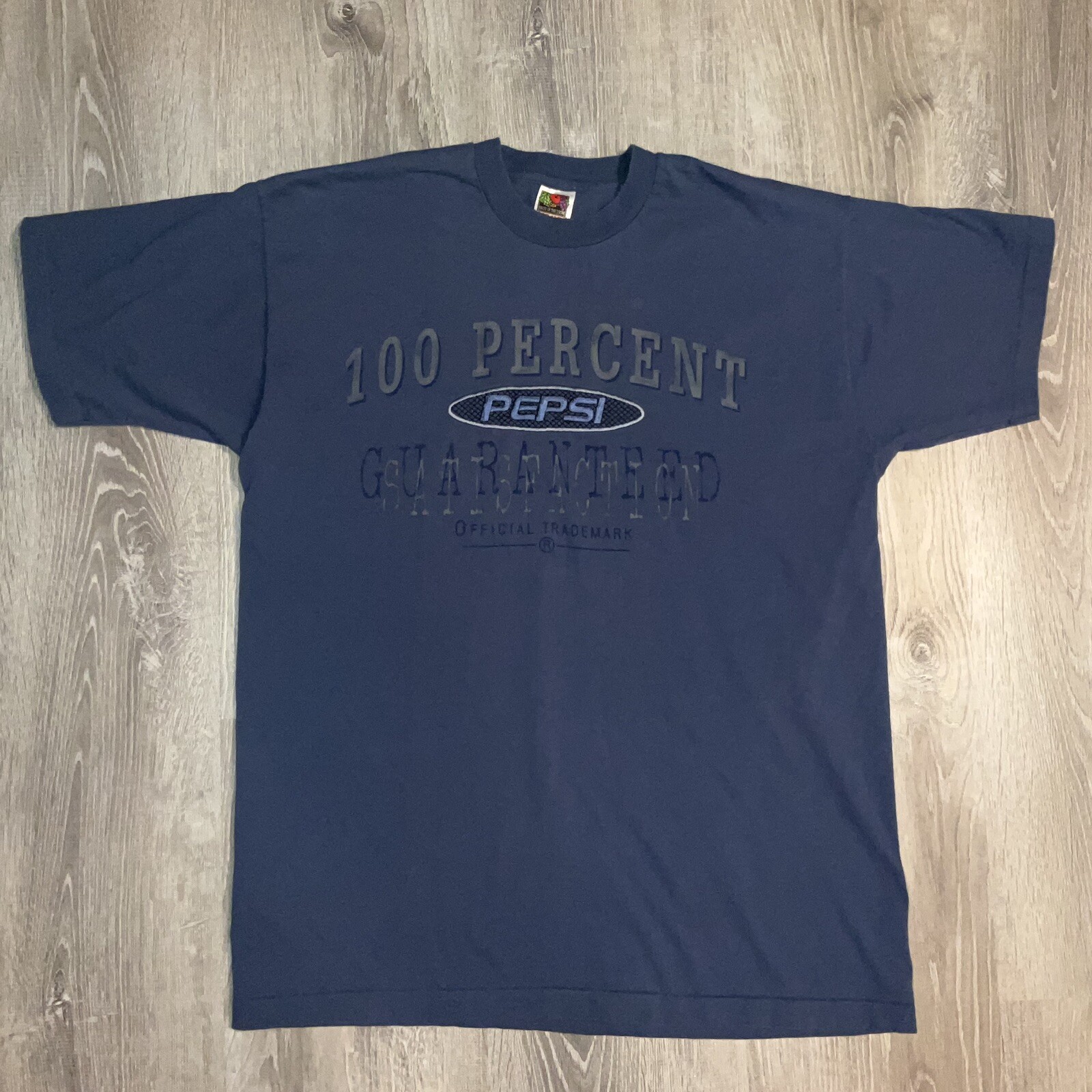 Vintage Pepsi Co Short Sleeve T Shirt Sz Xl Made USA Single Stitch Embroidered