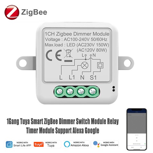 1-10x Tuya Smart ZigBee Dimmer Switch Module 1/2 Gang Dimmable Light Switch - Picture 22 of 26