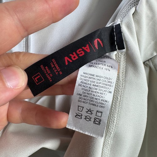 ASRV pantaloncino uomo uomo grande panna foderato sportivo elasticizzato foderato cucitura interna 4" - Foto 14 di 16