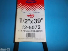 NEW ROTARY V BELT FITS TILLERS EDGERS SNOW BLOWERS  1/2"X39" 5072 RT