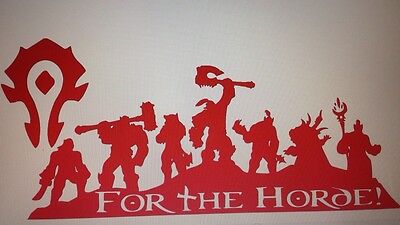 For The Horde! - Warcraft - Sticker