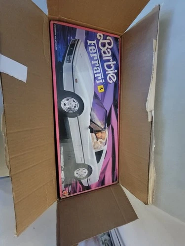 Mattel Barbie Vintage White Ferrari Convertible Sports Car