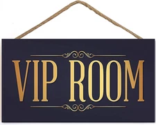VIP Room Man Cave Home Bar Sign Pub Club Hanging Plaque Garden Shed Gift for Him