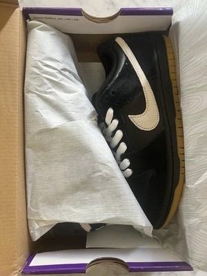Size 5.5M/7W - Nike SB Dunk Low Pro  Black White Gum  *BRAND NEW. COMPLETE BOX*