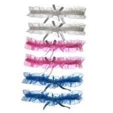 Lace Wedding Garter Bridal Lace Bowknot Garter Ribbon Belt Leg Ring for Lace-6b