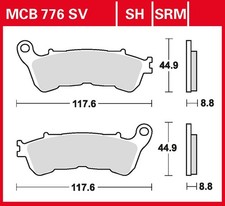 TRW Bremsbelag Performance (für: Honda VT 75...