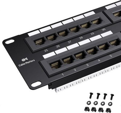 Cable Matters 48 Port Patch Panel 2U Cat6