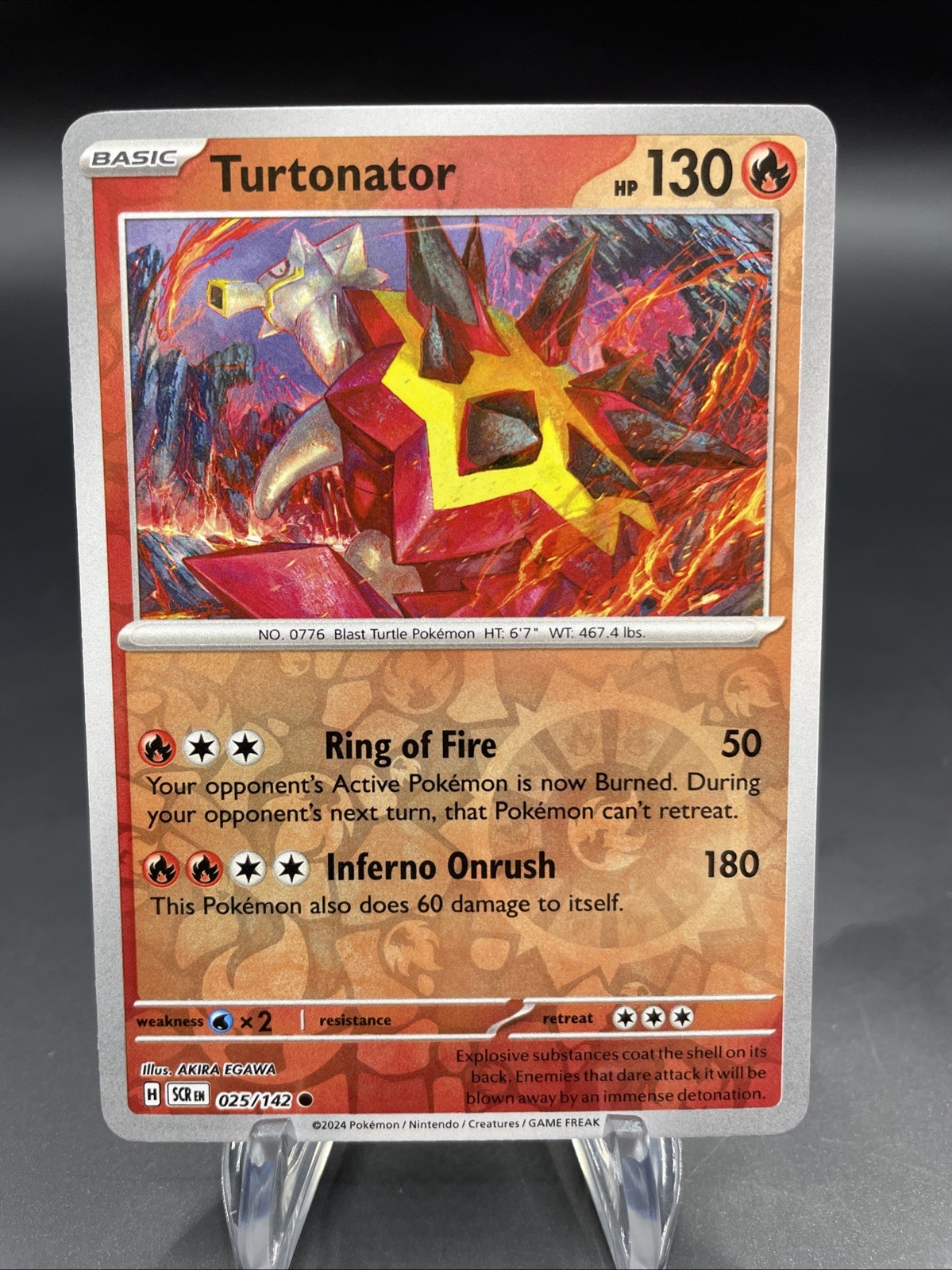 Turtonator 025/142 Sv07: Stellar Crown Reverse Holo NM