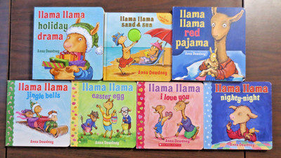 LLAMA LLAMA RED PAJAMA By Anna Dewdney Lot of 7 Board Books
