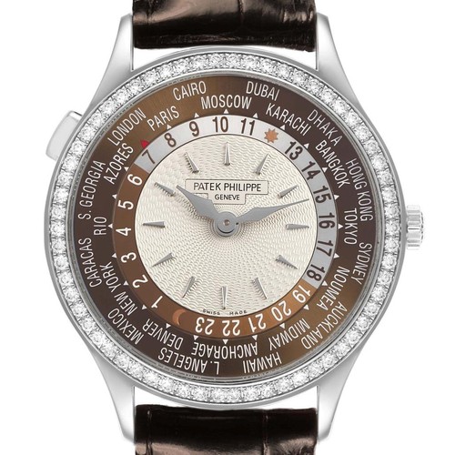 Patek Philippe World Time Complications Diamond 7130G 7130 Box...