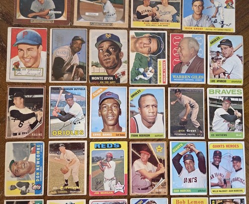 1950s-60s-70 STAR/HOF LOT MONTE IRVIN,MINOSO,JIM PALMER RC,BANKS LOW GRADE READ - Picture 5 of 23