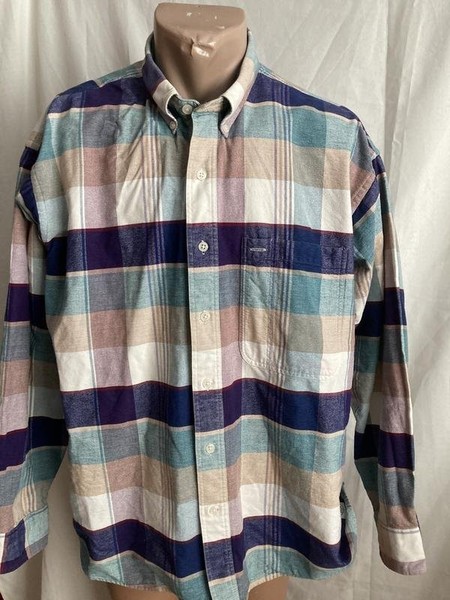 Men Gant Shirt Navy Cotton 42 / XL / 50 #7XKP