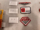 pontiac, gto.  vintage patches. new originals