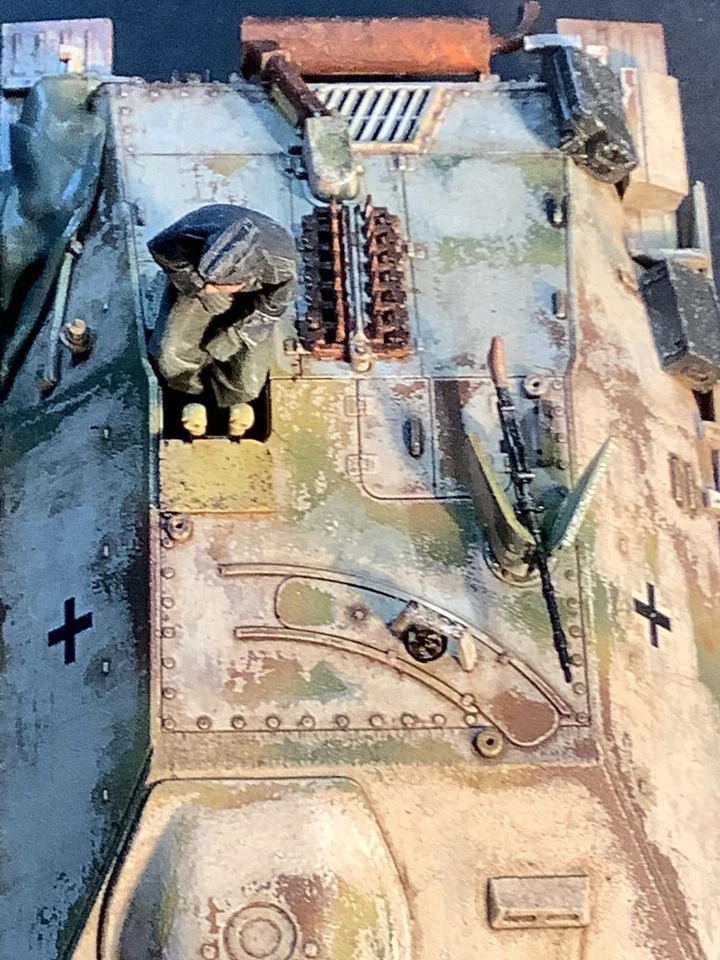 1/48 PANZER HETZER TAMIYA GEBAUT m. RESINFIGUR ARDENNEN DEZ 1944 - Bild 3 von 4