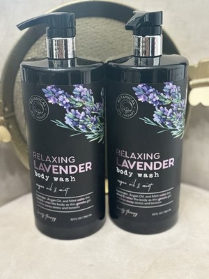 True Botanicals Relaxing Lavender with Argan Oil & Mint Body Wash 32 fl oz X 2