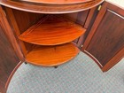 66914 Vintage Inlaid Mahogany Corner Curio Cabinet with Glass Doors — photo 5