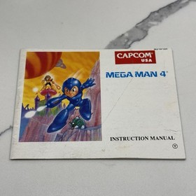 Mega Man 4 (Nintendo NES, 1992 Capcom) Authentic Complete CIB Manual TESTED