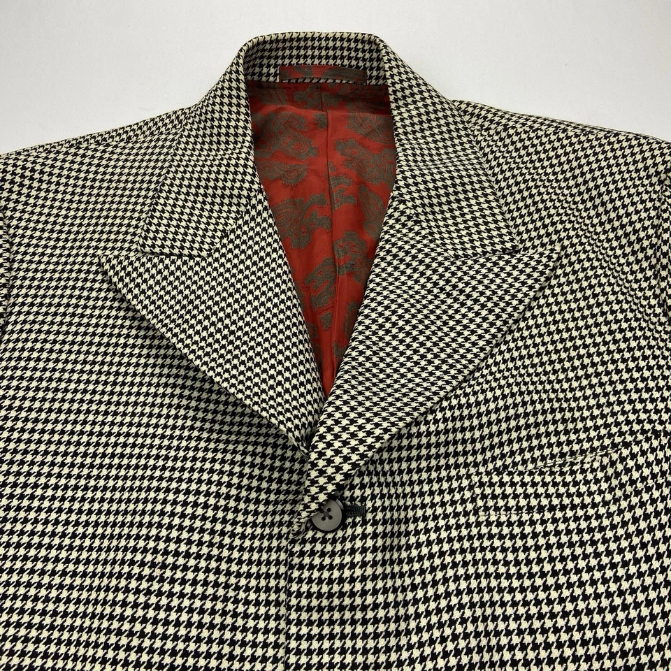 Винтажный 1971 Заказной Sport пальто Blazer размер Med/L шерстяная смесь гончая - Изображение 2 из 4
