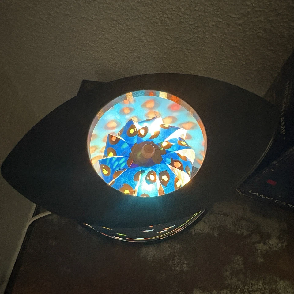 Lámpara de movimiento de carrusel Starry Nights 1999 vintage estrellas de luna luces giratorias retro Foto 3 de 4