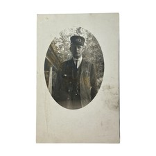 1907 - 1929 RPPC Conductor in Uniform Young Man NOKO Real Photo Postcard