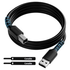 Printer Cable 20 FT, USB 2.0 USB-A to USB-B Cord, Compatible 20 Feet, 1 Pack