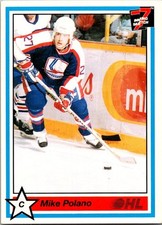 1990-91 7th Inning Sketch OHL #191 Mike Polano Windsor Spitfires