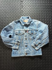 Levi's Vintage 80's 70806 Made In USA Jean Denim Trucker Jacket Youth Size 10