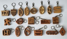 Schlüsselanhänger aus Holz KFZ Automarken