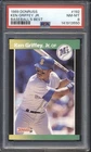 1989 Donruss Baseball's Best Ken Griffey Jr. ROOKIE #192 PSA 8 MARINERS NMMT HOF