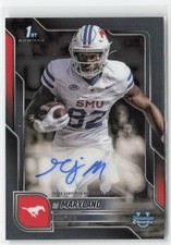 RJ Maryland 2025 Bowman University Chrome Auto #BCA-RJM SMU Mustangs