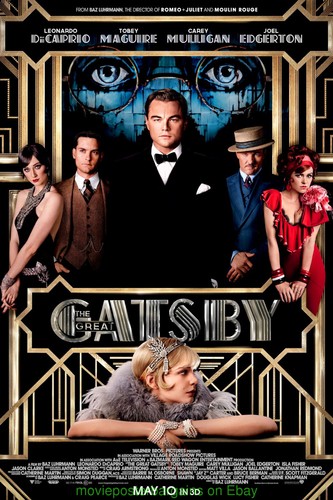 THE GREAT GATSBY MOVIE POSTER N. MINT ! DS 27x40 LEONARDO DICAPRIO TOBE MAGUIRE