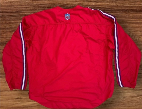 Vtg NY Giants Pullover Nike NFL Pro Line Men L Windbreaker Jacket Red White 90's - Picture 12 of 12