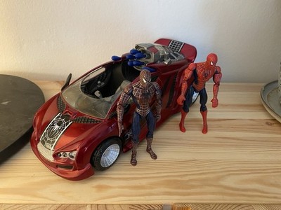 2007 Marvel Spiderman Midnight Stealth Action Figur WEB ROCKET SPIDER Car Hasbro