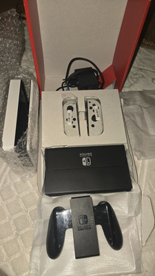 Nintendo Switch OLED Heimkonsole weiß/schwarz, Wi-Fi, HDMI, Joy-Con, Dock