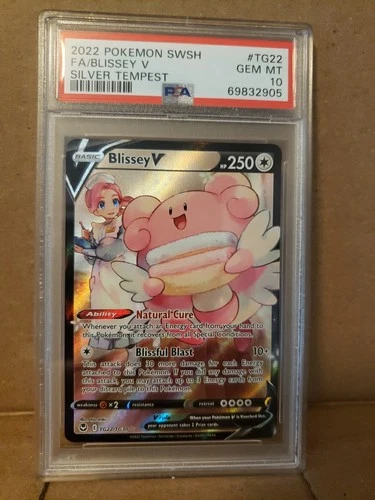 Blissey V Full Art PSA 10 Silver Tempest TG22/TG30 Holo Pokemon Card