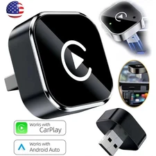2-in-1 Wired to Wireless CarPlay Adapter /Android Auto Adapter Plug & Play -USA