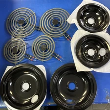 MP22YA Electric Range Burner Surface Element (2) MP15YA 5.5”2) MP21YA 7.5w/ Pans