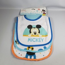 3 Pack Disney Baby Bibs Mickey Mouse Bib 0 Months Cloth
