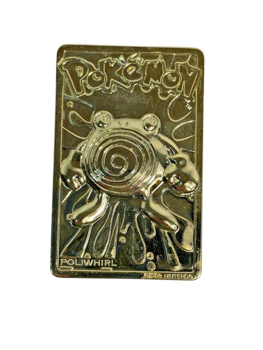 pokemon 23 karat gold plated trading card poliwhirl Poliwhirl # 61 Pokemon 23 Karat Gold-Plated Trading Card Special Edition L@@ K