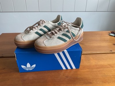 Adidas Gazelle bold, Größe 38, beige-grün, Neu und ungetragen