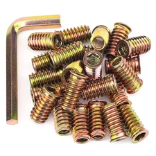 5/16-18 Threaded Inserts Wood Inserts Steel Threaded Inserts for Wood Furnitu...