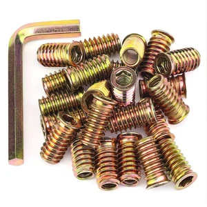 5/16-18 Threaded Inserts Wood Inserts Steel Threaded Inserts for Wood Furnitu... - Picture 1 of 6