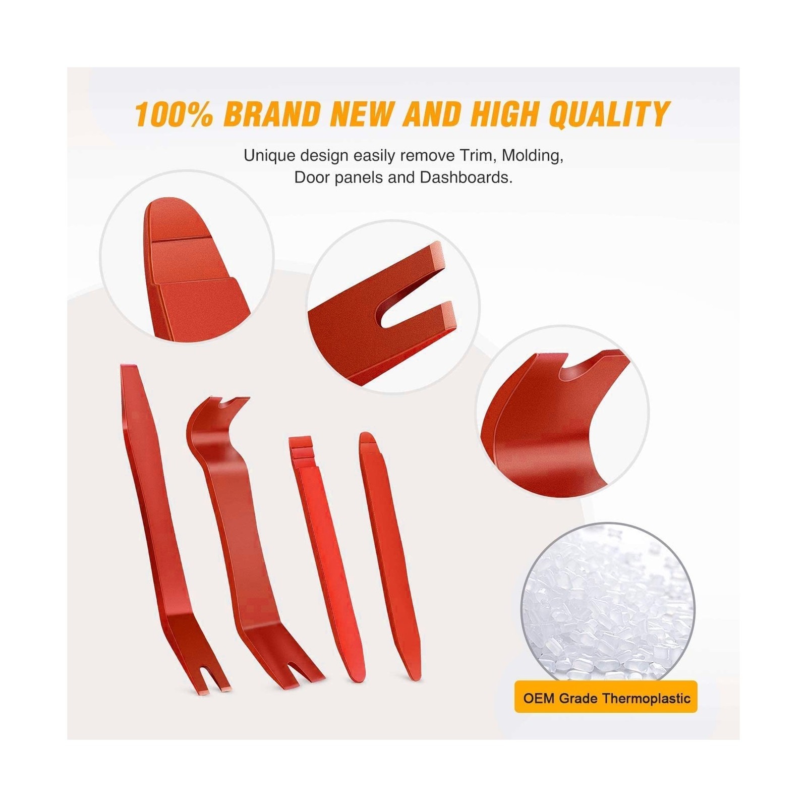 GOOACC 5 PCS Nylon Auto Trim Removal Tool Kit No-Scratch Removal Tool Kit for...