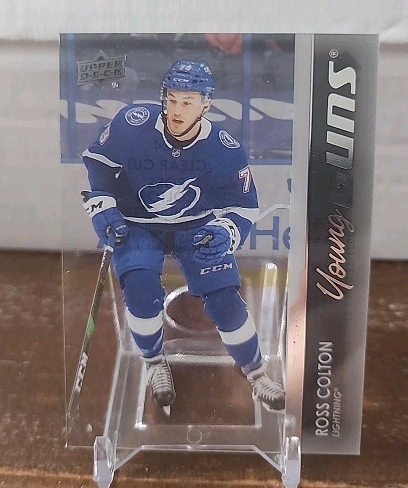 2021-22 Upper Deck Ross Colton Young Guns Clear Cut #224 UD Series 1 Rookie