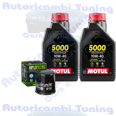 Set Service Öl Motul 5000 10W40 Für Polaris� Atv 500 Sportsman X2 � 2006>2007