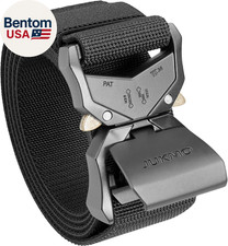 Tactical Belt, Military Hiking Rigger 1.5" Nylon Web Work Belt with Heavy Duty Q