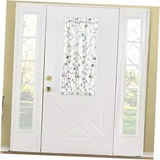 Sidelight Curtains for Front Door, 40 25"W x 40"L Pack of 1 Blue Floral 1