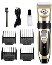 Dog Cat Pet Grooming Kit Rechargeable Cordless Electric Hair Clipper Trimmer Set